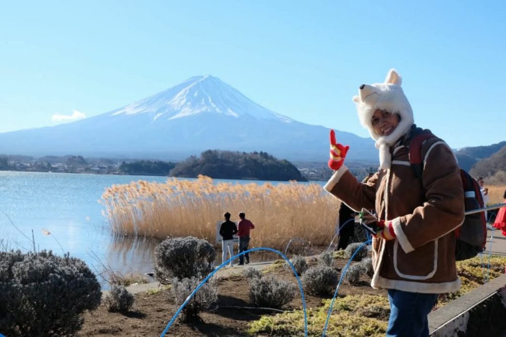 Gunung Fuji di Jepang dilihat dari Lake Kawaguchiwo. Foto dok. pribadi Maharani