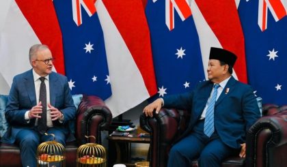 Presiden Republik Indonesia, Prabowo Subianto, menerima Perdana Menteri Australia, Anthony Albanese. Foto: Setpres